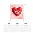 thumbnail image 5 of Durable Soft & Warm Flannel Blanket - Cozy Heart & Floral Design for Sofa Travel Bed Chair - Perfect Romantic Gift, 5 of 7