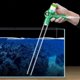 thumbnail image 2 of Cambiador de agua manual para acuarios y lavadora de arena | Bomba de succión eficiente para la limpieza de peceras | Funcionamiento silencioso y silencioso | Poliéster azul | 94x3cm | Versátil para, 2 of 6