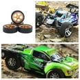 thumbnail image 4 of Vogacara 4 pack/lote 27mm neumático de deriva llanta de Metal para 1/28 Wltoys K969 K979 K989 piezas de repuesto de coche teledirigido Kits de construcción modelo negro, 4 of 6