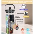 thumbnail image 5 of Goth Moon Skull Tumbler with Handle and Flip Straw - Insulated Coffee Travel Mug, Water Bottle - Gothic Halloween Decor Gift for Women (30oz), 5 of 6
