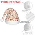 thumbnail image 6 of Cauagu Retro Autum Mushrooms Pattern Christmas Hat for Kids,Xmas Holiday Hat Santa Hat for Boys & Girls Festive Headwear Accessories for Christmas/New Year/Holiday, 6 of 6
