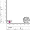 thumbnail image 6 of Gem Stone King 10K Two Tone Gold Pink Created Sapphire and White Zirconia Engagement Ring for Women | 1.50 Cttw | Oval 9X7MM | Gemstone September Birthstone | Size 9, 6 of 6