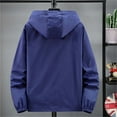 thumbnail image 4 of HaiMao Mens Lightweight Jacket Clearance Windbreaker Casual Zip Up Jackets with Hood Mens Navy L(L), 4 of 7