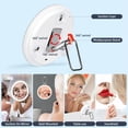 thumbnail image 4 of Espejo de aumento Suupvaor, 6 pulgadas, recargable, 10 veces iluminado, 4 of 8