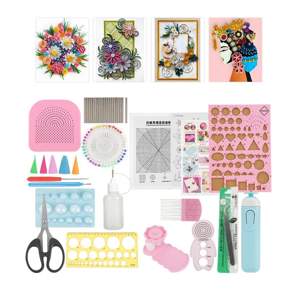 Tebru Quilling Tool Kit,24Pcs DIY Quilling Paper Slotted Tools Sets Art