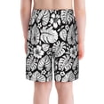 thumbnail image 3 of Cauagu Tropical Leaves Print Swim Trunks for Men,Youth Boys Swim Shorts Compression Liner Beach Shorts Boys' Swimming Shorts 7-20 Years Bathing Suit-Medium, 3 of 7