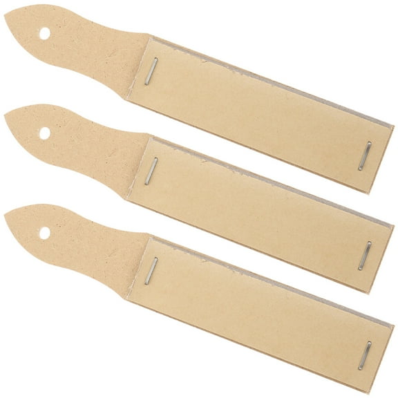 Houderco 3Set Sandpaper Sharpener Drawing Tool for Artists Light Yellow Rectangular Pencil Sharpening Charcoal Stumps
