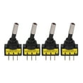 thumbnail image 2 of Toggle Switch, 20A Rocker Switch 12V 12mm Mounting Dia 4Pcs  For Car Auto, 2 of 8