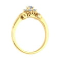 thumbnail image 2 of Round Diamond Cluster Ring Band in 14K Yellow Gold (1/2 Carat) (Ring Size 9.25) (SI1-SI2 Clarity), 2 of 4