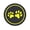 Yellow, variant on Jkung Car Round Water Bottle Silicone Coaster Dog Paw Print Cup Holder Anti-slip Hear-resistant Silicone Cup Mat Car Interior Accessories