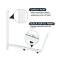 thumbnail image 3 of Unique Bargains White Adjustable Window Planter Box Brackets Universal Window Box Holder, Iron Flower Box Wall Mounting Hooks (6 PCS), 3 of 7