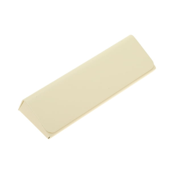 Estuche para gafas portátil plegable triangular 1 Pc de Bargains Únicos color amarillo