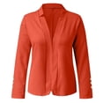 thumbnail image 6 of longantii Blazers for Women Business Casual Open Front Dressy Suit Jacket Cropped Blazers Trendy Office Work Cardigan Jackets, 6 of 8