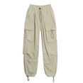 thumbnail image 6 of Noric Women's Plus Size High Waist Cargo Pants Loose Lightweight Casual Drawstring Workout Yoga Athletic Joggers with Pockets, 6 of 6
