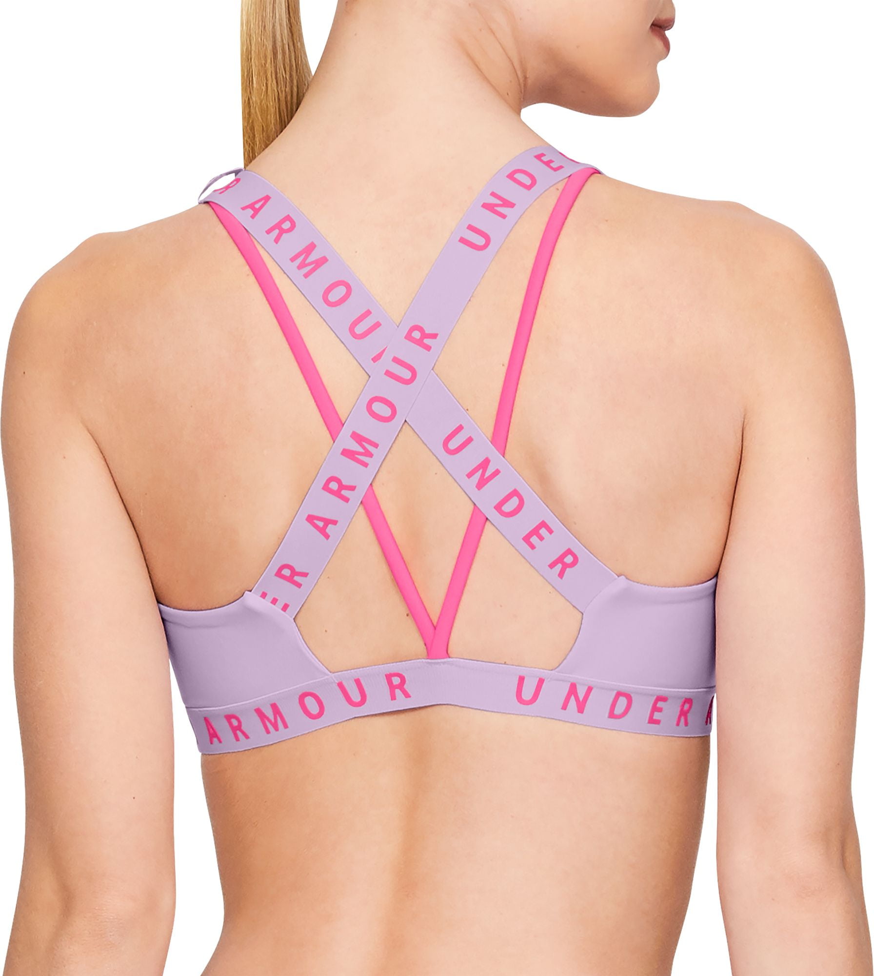 under armour women's strappy wordmark sport bralette
