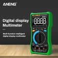 thumbnail image 4 of ANENG-V8 Multímetro Digital 8000 Cuenta Detector de voltaje Capacitancia Diodo Diodo True RMS Tester Medidor multifuncional portátil Verde Guardurnaity TO001489-03B, 4 of 7