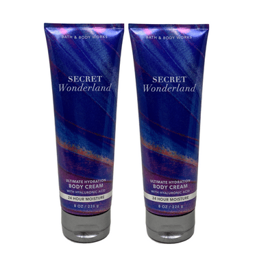 Bath & Body Works Secret Wonderland Creamy Hydrating Body Cream - Value Pack Lot of 2 - 8 oz