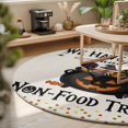 thumbnail image 3 of Round Rugs 3Ft, Halloween Round Area Rug Washable Indoor Throw Carpet, Pumpkins Spooky Spiders Candy Polka Dot Small Non Slip Circle Rug for Bedroom Living Room Home Decor Aesthetic, 3 of 8