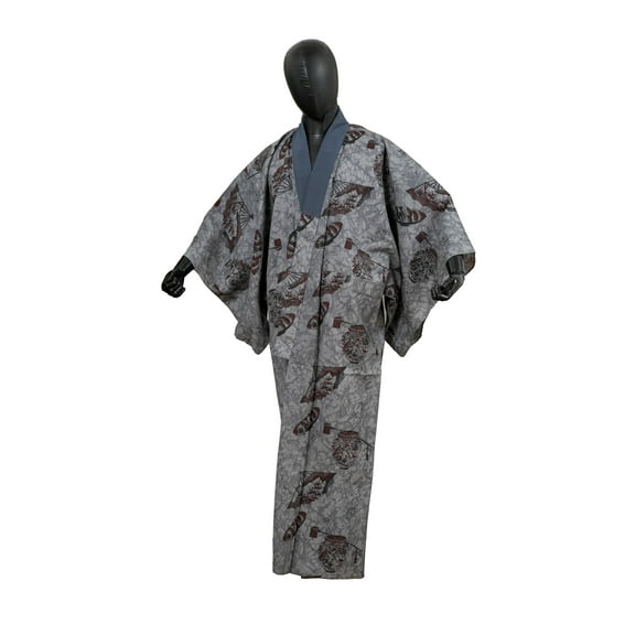 DEAR VANILLA Authentic Men's Kimono Juban Traditional Japanese Undergown Robe Made in Japan Original MJU-0160