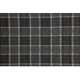 thumbnail image 2 of Zelouf Cynthia Plaid Jacquard Knit  , Sewing, DIY, Crafts Fabric by the Yard, Black/silver, 7 Yard, 2 of 2