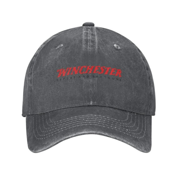 Winchester-Logo Cowboy Hat Baseball Hat Trucker Hat For Men Women Retro Denim Hats Baseball Cap Dad Hat
