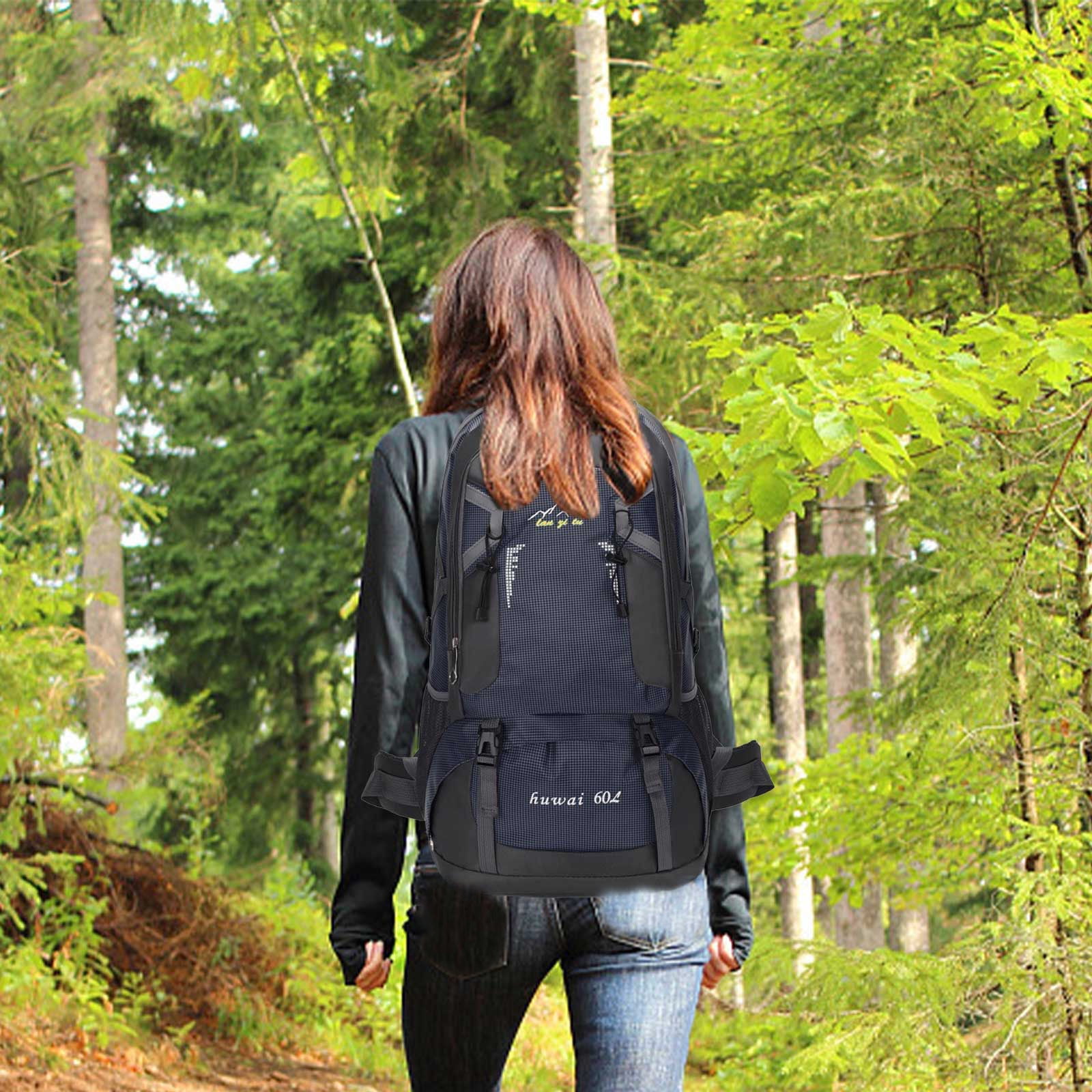Dvkptbk Hiking Backpack 60L Lightweight Large Rucksack for Men Women Tear and Water resistant for Climbing Fishing Travel Travel Essentials Summer Savings Clearance on Clearance Walmart