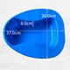 thumbnail image 3 of 1 pieza de sartenes portátiles, grandes, fáciles de utilizar, azul, firme, grueso, suave, plástico para pacientes encamados, ancianos, mujeres, Macarena Orinal portátil, 3 of 6