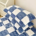 thumbnail image 6 of Btomtd 29.1x18.8 in 2pcs Milk Velvet Pillowcase Winter Thickened Pillow Cover Warm Surface Pillowcase Cold Weather Pillow Cover, Blue, 6 of 6
