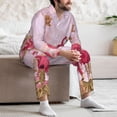 thumbnail image 7 of Sikiie Flamingos In The Tropical Forest Mens Pajama Set, Soft Warm Long Sleeve Sleepwear, Cozy Button-Down Pjs for Men-Large, 7 of 7