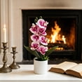 thumbnail image 6 of Artificial Orchid Plant,Phalaenopsis Orchid Potted Set with 7 Flowers,Realistic artificial Flower Arrangement for Home Decor,Wedding Floral Centerpiece,Lifelike Silk Flower Decor for Table and Shelf, 6 of 8