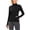 Black, variant on Women's Fleece Jacket Lightweight Warm Full Zip Long Sleeve Workout Running Sweatshirts,Size(XS-4XL)