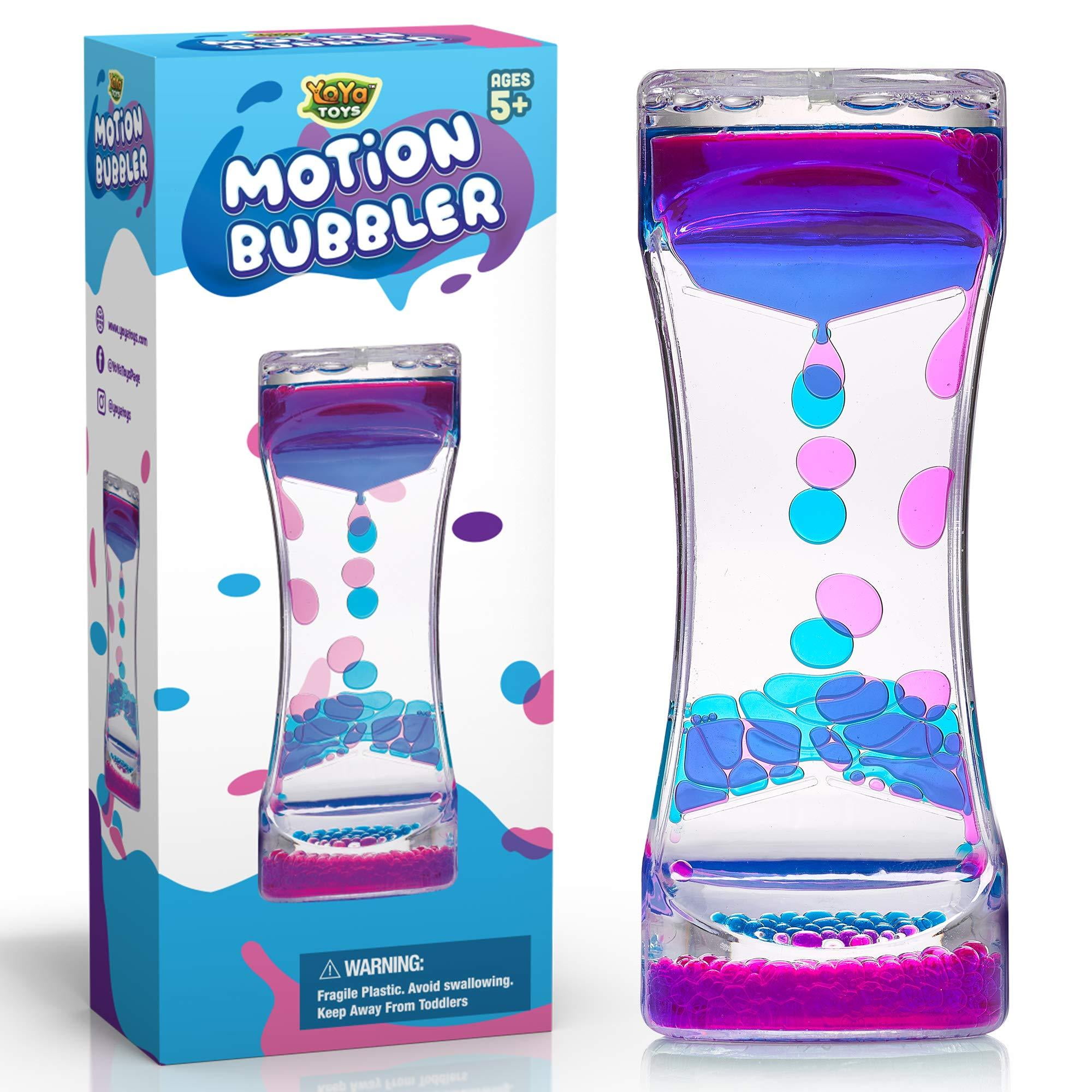 YoYa Toys Liquid Motion Bubbler for Kids and Adults Hourglass Liquid