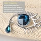 thumbnail image 3 of Broches Larga Eyelash Broche Pin Eye Broche Pin Tear of Angel Rhinestone Broche Pin para Damas Artesanía Ropa Ramo de flores Plata AweSitey AP004741-02, 3 of 7