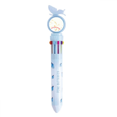 thumbnail image 1 of white  geometry flowers pattern Retractable Multicolor Ballpoint Pen School Supplies, 1 of 3