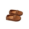 thumbnail image 5 of Kids Girls Boys Slip-on Loafers Oxford PU Leather Flats Shoes Casual Moccasin Shoes for Toddler Kid Brown 1.5, 5 of 7
