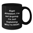 thumbnail image 2 of Funny Flight Attendant Gifts from Friends, Flight Attendant Black Coffee Mug, Christmas Unique Gifts for Flight Attendant, 2 of 4
