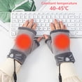 thumbnail image 4 of Tejido Guantes sin dedos Menores suaves Mujeres A prueba de viento A prueba de viento Cálido Mantenimiento USB Carro eléctrico Calefacción Mittens Protector de mano interior Caqui sidaley HA011717-02, 4 of 7