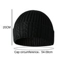 thumbnail image 2 of Gorro holgado de punto - Gorro cálido Gorros de invierno Sombreros para clima frío con forro para correr, 2 of 5