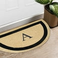 thumbnail image 2 of First Impression Micah Semi-Circle Monogrammed Door Mat, 2 of 6
