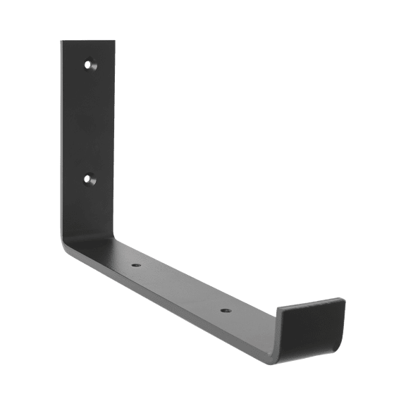Hyper Tough 10 inch Black Steel L-Shape Mounting Bracket，1 Pack