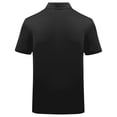thumbnail image 4 of WRKEKC Mens Short Sleeve Button Down Shirts Geometric Print Short Sleeve Button Lapel Top Modern Graphic Smart Casual Style, 4 of 5