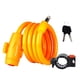 thumbnail image 1 of Candado de seguridad para bicicleta con cable naranja, resistente y antirrobo para una protección segura de la bicicleta, 1 of 2