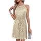 thumbnail image 1 of Craaazy Women's Sparkle Sleeveless Slim Dress Gifts, 1 of 9
