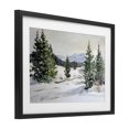 thumbnail image 2 of Stupell Industries Transitional Winter Forest Frosty Hills Black Framed Print Under Glass, 20 x 14, by Petals Prints Design, 2 of 8