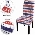 thumbnail image 5 of Chair Covers Set of 6 Independence Day Dining Room Chair Covers 4th of July Washable Elastic Chair Cover for Kitchen Outdoor Dining Room, 5 of 5