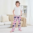 thumbnail image 6 of Palm Tree Flamingo Pattern Pajama Pants Soft Lightweight Lounge Pants Bottoms Sleep Pants Warm Comfy, 6 of 9