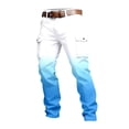 thumbnail image 4 of WhouRiu Boys Casual Cargo Pants With Pockets Fashion Gradient Color Rigid Waist Loose Pants Kids Autumn Outdoor Comfortable Cute Trousers,7-8 Years, 4 of 4