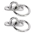 thumbnail image 4 of 2pcs Stainless Steel Pad Eye Plate High Strength Highly Polished Heavy Duty Pad Eye Plate with Round Rings for Marine 5MM, 4 of 14