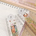 thumbnail image 2 of Multi-function Drawing Tools Student Stationery Measuring Tools Cartoon Capybara Measuring Ruler Folding Ruler Drawing Ruler, 2 of 11