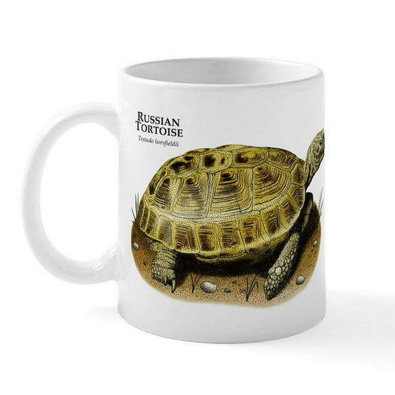 CafePress - Russian Tortoise Mug - 11 oz Ceramic Mug - Novelty Coffee Tea Cup